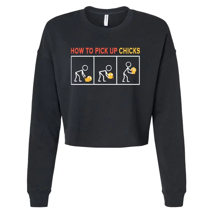 How To Pick Up Chicks Cute Pick Chicks Cropped Pullover Crew