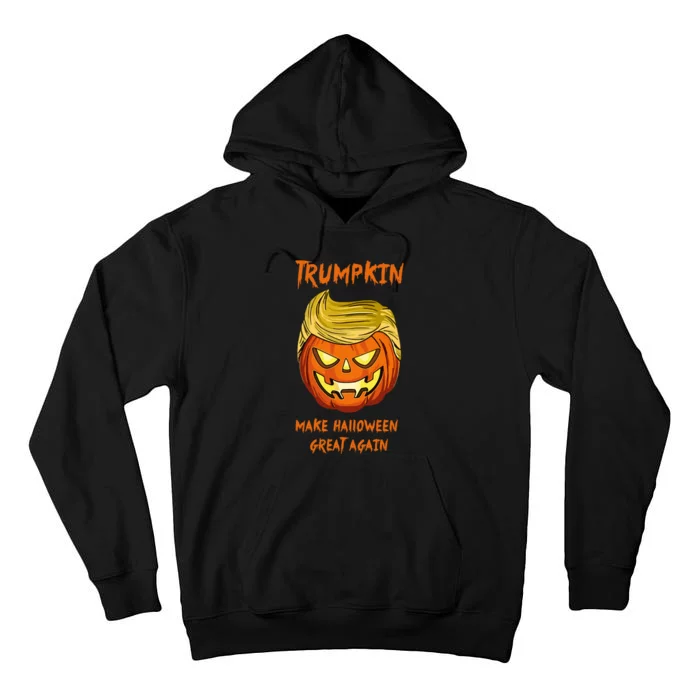 Halloween Trumpkin  President Donald Tall Hoodie