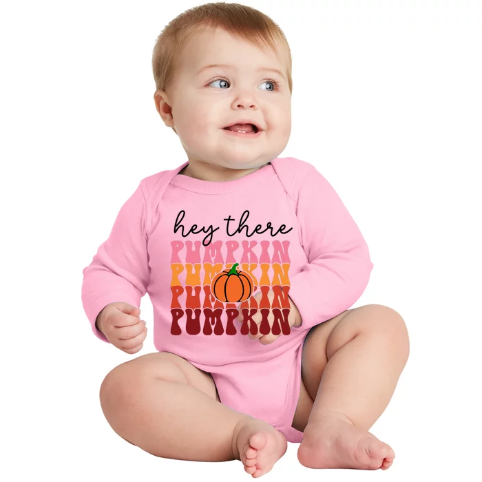 Hey There Pumpkin Baby Long Sleeve Bodysuit