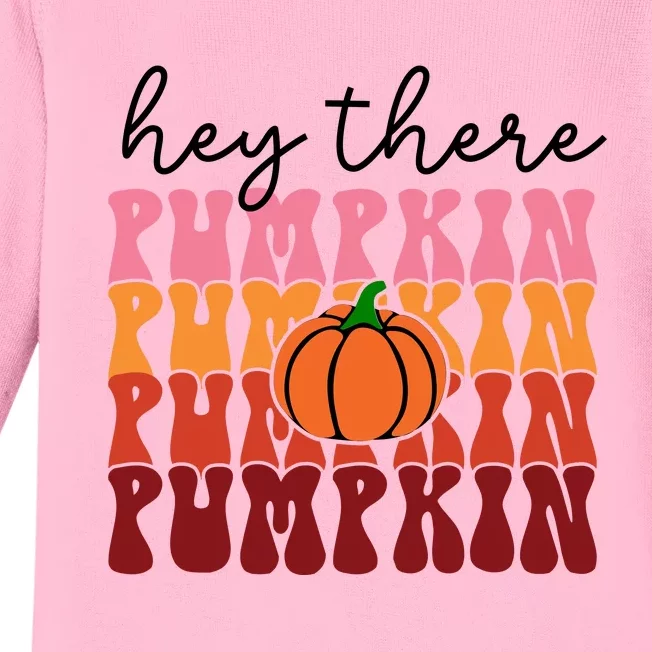 Hey There Pumpkin Baby Long Sleeve Bodysuit