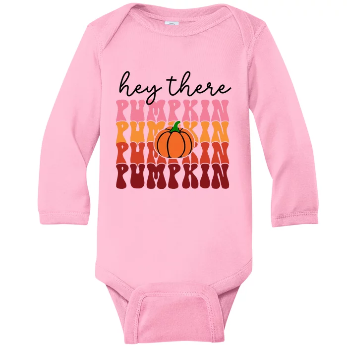 Hey There Pumpkin Baby Long Sleeve Bodysuit