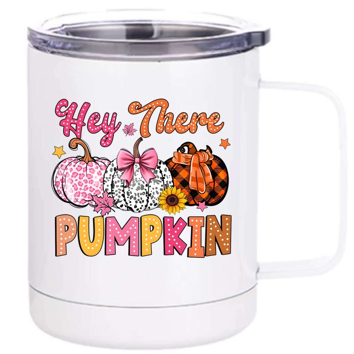 Hey There Pumpkin Fall Season Halloween Lover 12 oz Stainless Steel Tumbler Cup