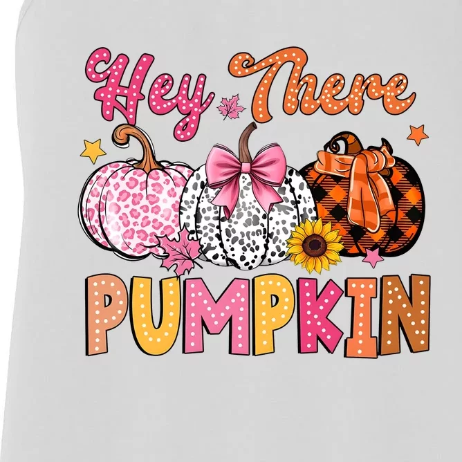 Hey There Pumpkin Fall Season Halloween Lover Women's Racerback Tank