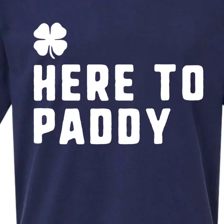 Here To Paddy St Patrick's Day Funny Gift Sueded Cloud Jersey T-Shirt