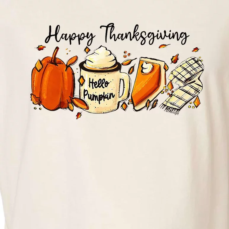 Happy Thanksgiving Pumpkin Funny Gifts Garment-Dyed Women's Muscle Tee