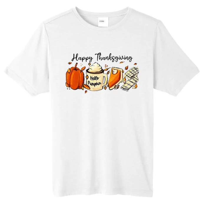 Happy Thanksgiving Pumpkin Funny Gifts ChromaSoft Performance T-Shirt