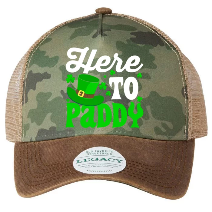 Here To Paddy Gift Legacy Tie Dye Trucker Hat