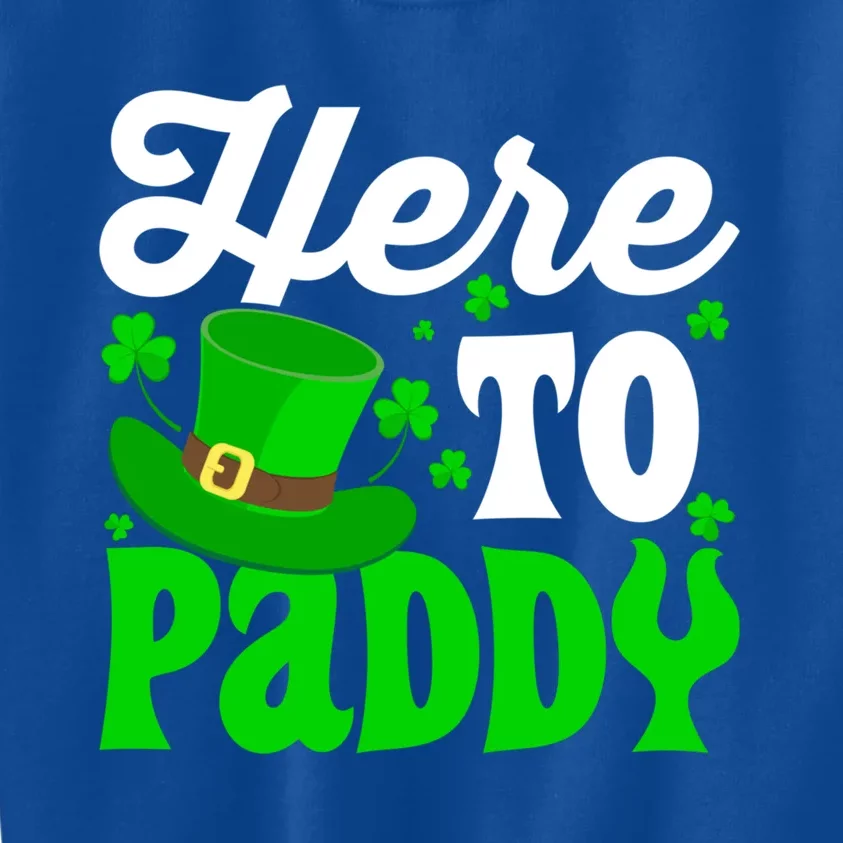 Here To Paddy Gift Kids Sweatshirt