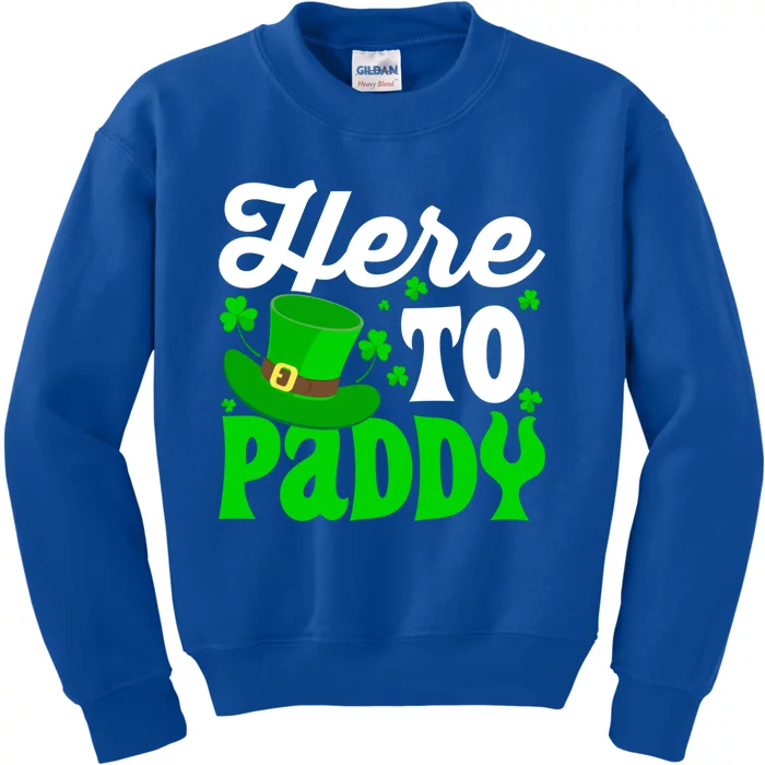 Here To Paddy Gift Kids Sweatshirt