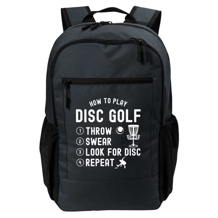 How To Play Disc Golf Funny Meaningful Gift Daily Commute Backpack