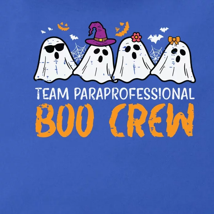 Halloween Team Paraprofessional Boo Crew Para Costume Women Zip Tote Bag