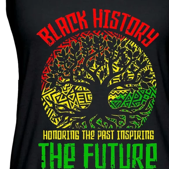 Honoring The Past Inspiring The Future Black History Ladies Essential Flowy Tank