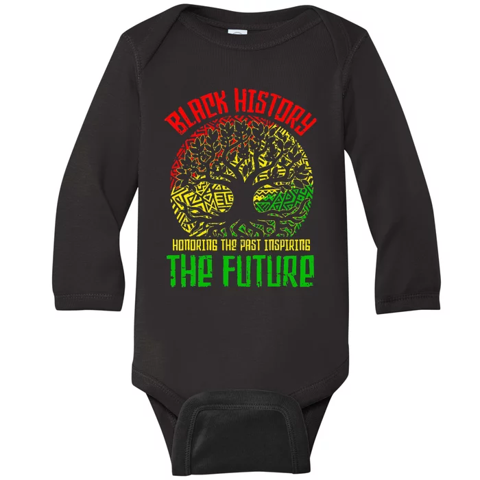 Honoring The Past Inspiring The Future Black History Baby Long Sleeve Bodysuit