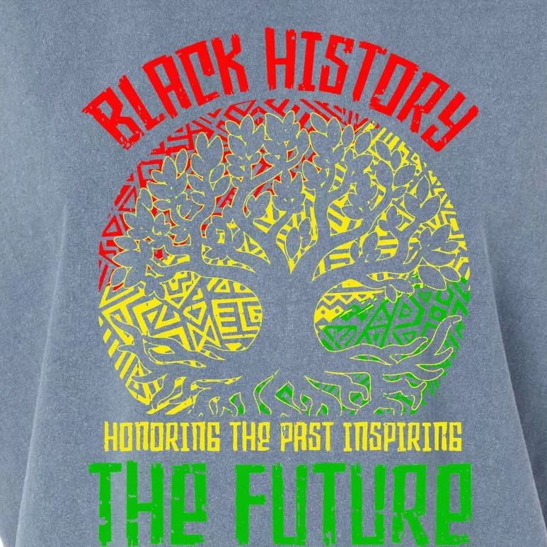 Honoring The Past Inspiring The Future Black History Garment-Dyed Women's Muscle Tee