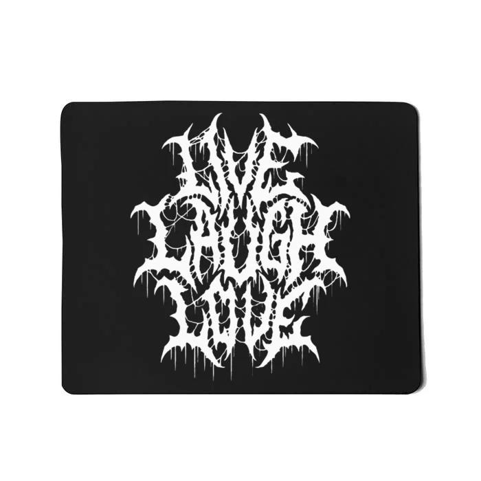 Hilarious Typography Parody with Black Metal Twist Mousepad