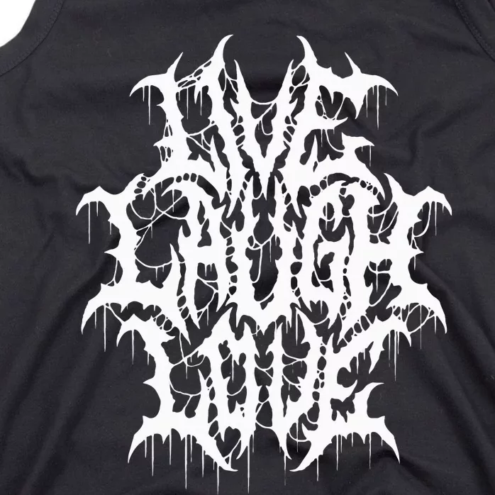 Hilarious Typography Parody with Black Metal Twist Tank Top