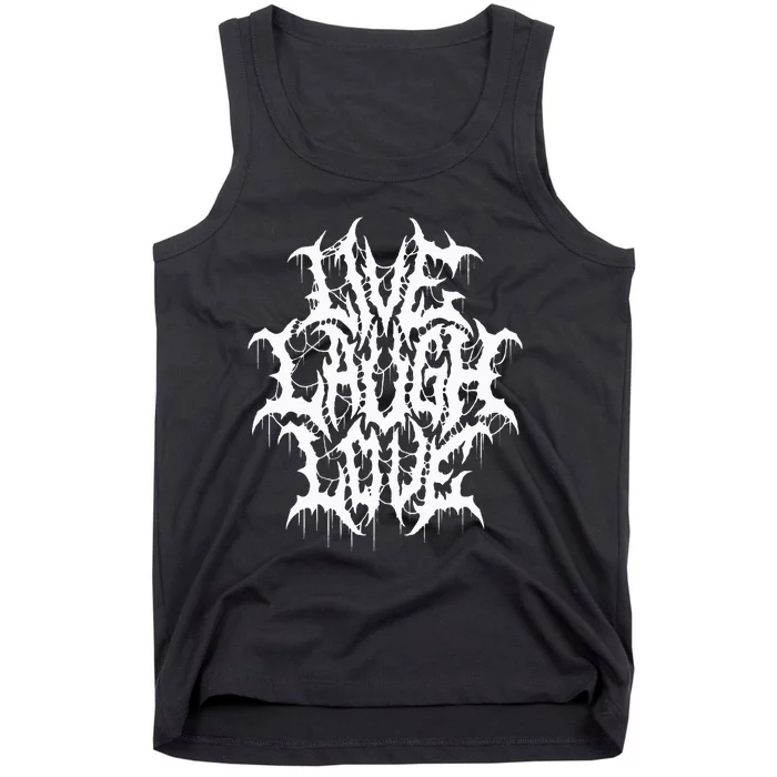 Hilarious Typography Parody with Black Metal Twist Tank Top