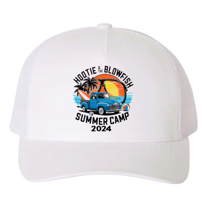 Hootie The Puffer Fish Summer 2024 Camping Adventure Gift Yupoong Adult 5-Panel Trucker Hat