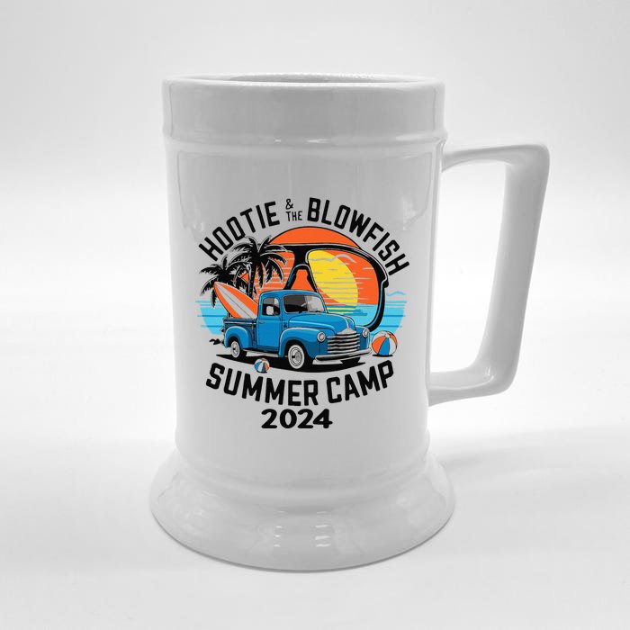 Hootie The Puffer Fish Summer 2024 Camping Adventure Gift Front & Back Beer Stein