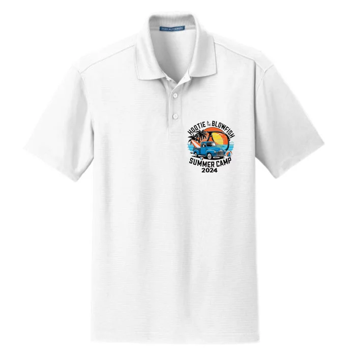 Hootie The Puffer Fish Summer 2024 Camping Adventure Gift Dry Zone Grid Performance Polo