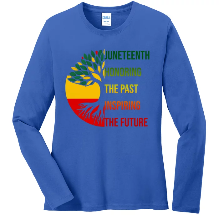 Honoring The Past Inspiring The Future Junenth African Cute Gift Ladies Long Sleeve Shirt