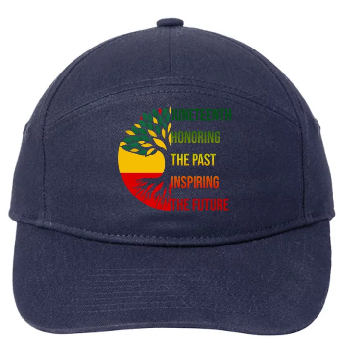 Honoring The Past Inspiring The Future Junenth African Cute Gift 7-Panel Snapback Hat