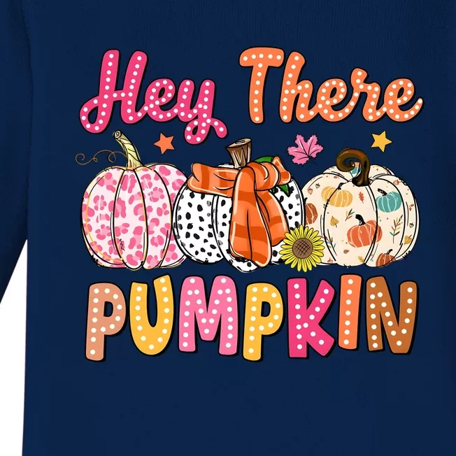 Hey There Pumpkin Baby Long Sleeve Bodysuit