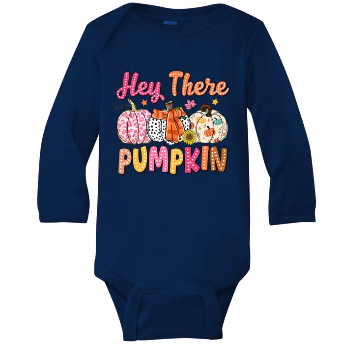 Hey There Pumpkin Baby Long Sleeve Bodysuit