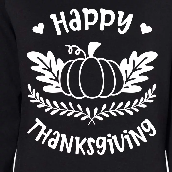 Happy Thanksgiving Pumpkin Cute Womens California Wash Sweatshirt