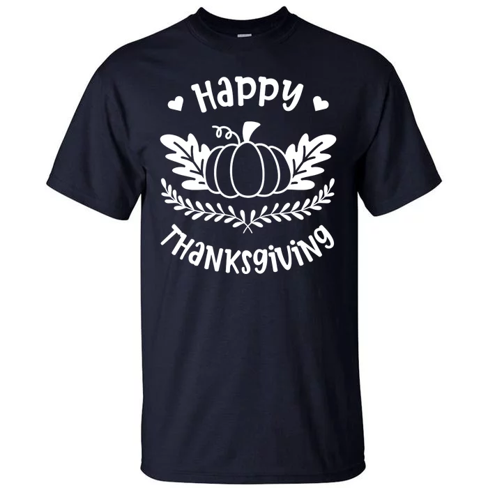 Happy Thanksgiving Pumpkin Cute Tall T-Shirt