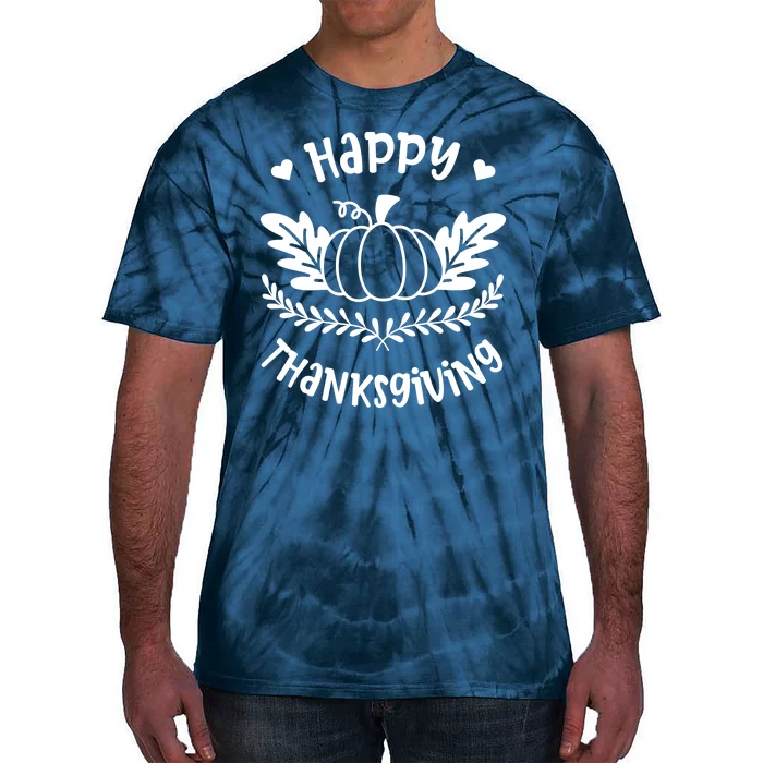 Happy Thanksgiving Pumpkin Cute Tie-Dye T-Shirt