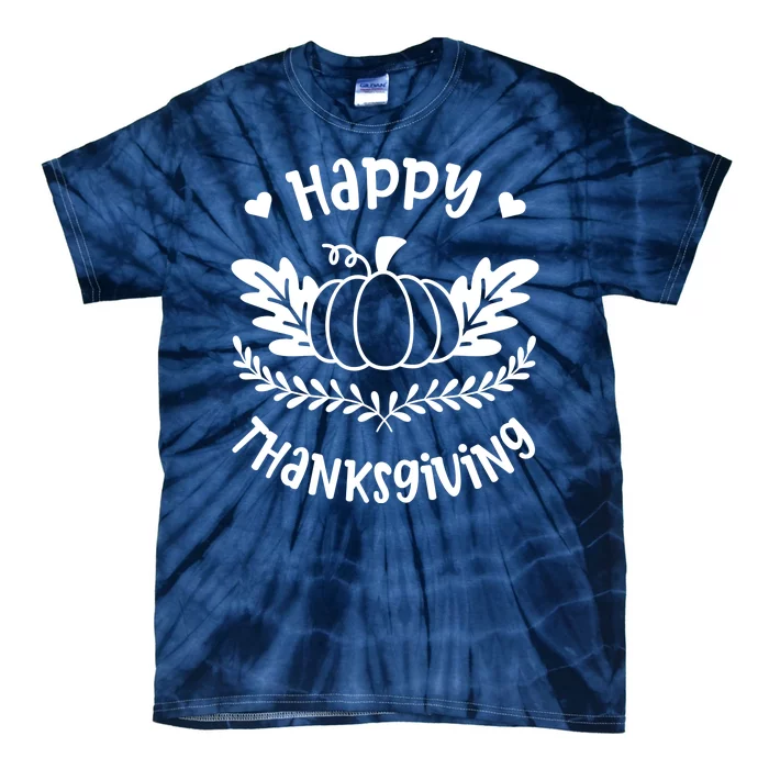 Happy Thanksgiving Pumpkin Cute Tie-Dye T-Shirt