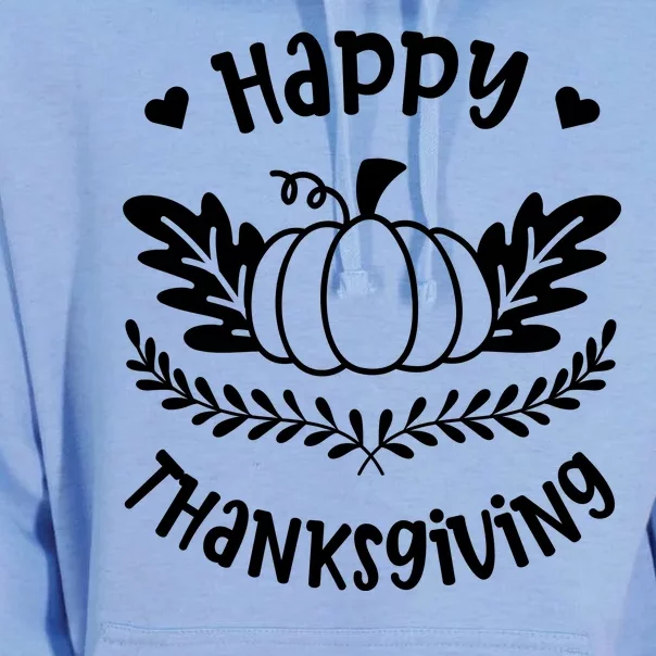 Happy Thanksgiving Pumpkin Cute Unisex Surf Hoodie