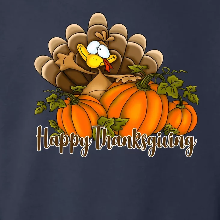 Happy Thanksgiving Pumpkins Fall Autumn Cute Turkey Toddler Hoodie