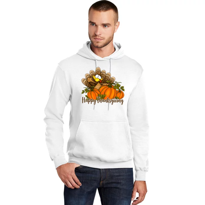 Happy Thanksgiving Pumpkins Fall Autumn Cute Turkey Hoodie