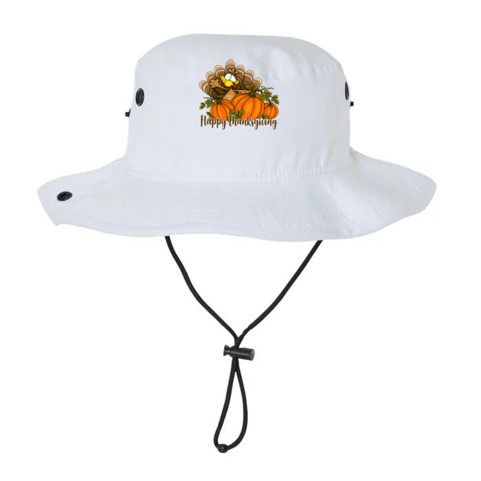 Happy Thanksgiving Pumpkins Fall Autumn Cute Turkey Legacy Cool Fit Booney Bucket Hat