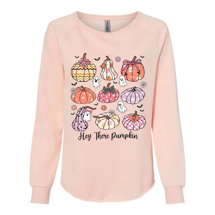 Hey There Pumpkin Fall Autumn Season Halloween Ghoul Womens California Wash Sweatshirt