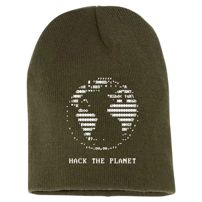 Hack The Planet Short Acrylic Beanie