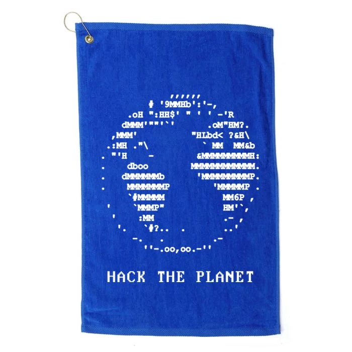 Hack The Planet Platinum Collection Golf Towel