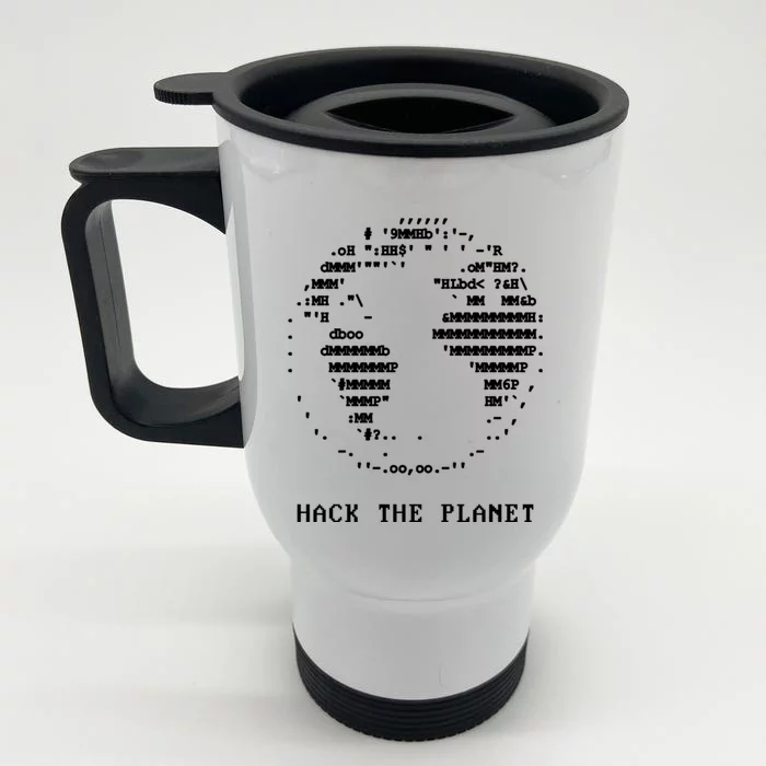 Hack The Planet Front & Back Stainless Steel Travel Mug