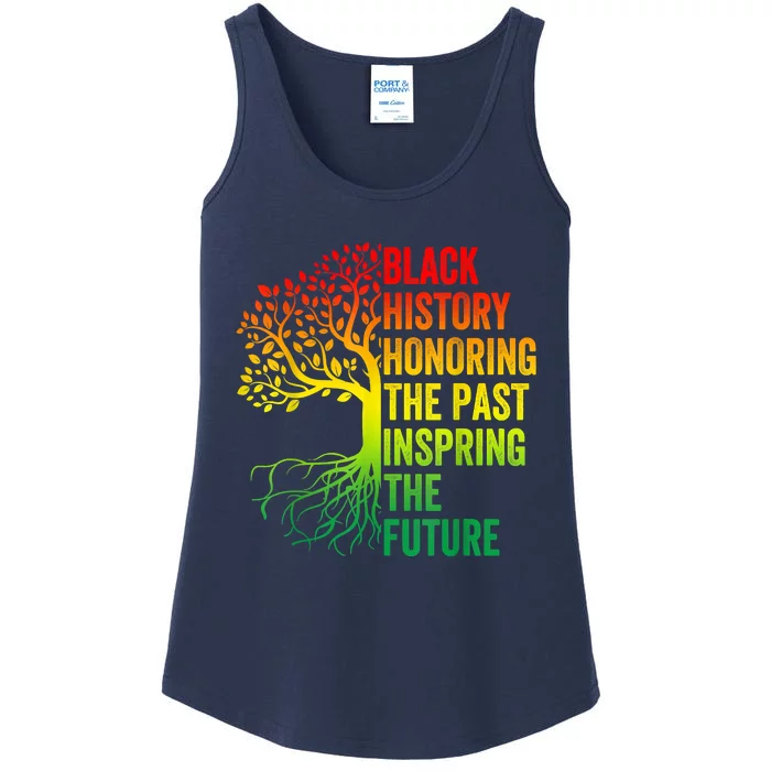 Honoring The Past Inspiring The Future Black History Month Ladies Essential Tank