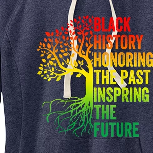 Honoring The Past Inspiring The Future Black History Month Women's Fleece Hoodie