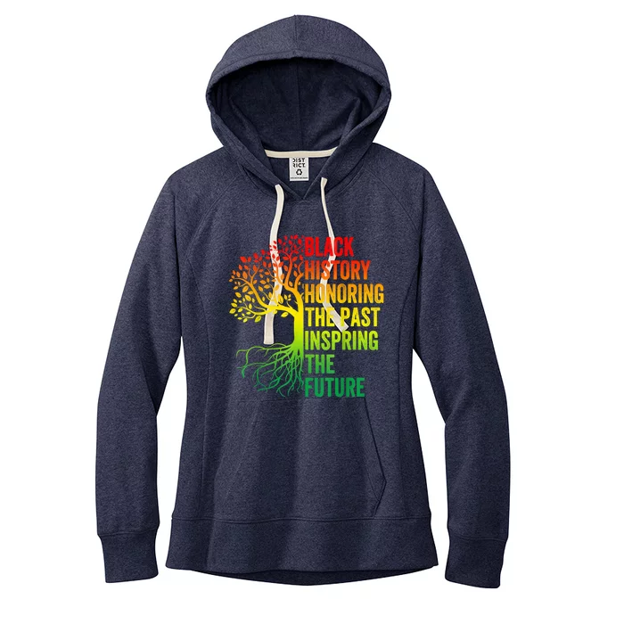 Honoring The Past Inspiring The Future Black History Month Women's Fleece Hoodie