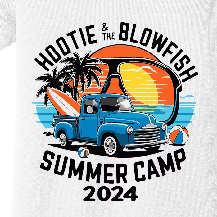 Hootie The Puffer Fish Summer 2024 Camping Adventure Baby Bodysuit