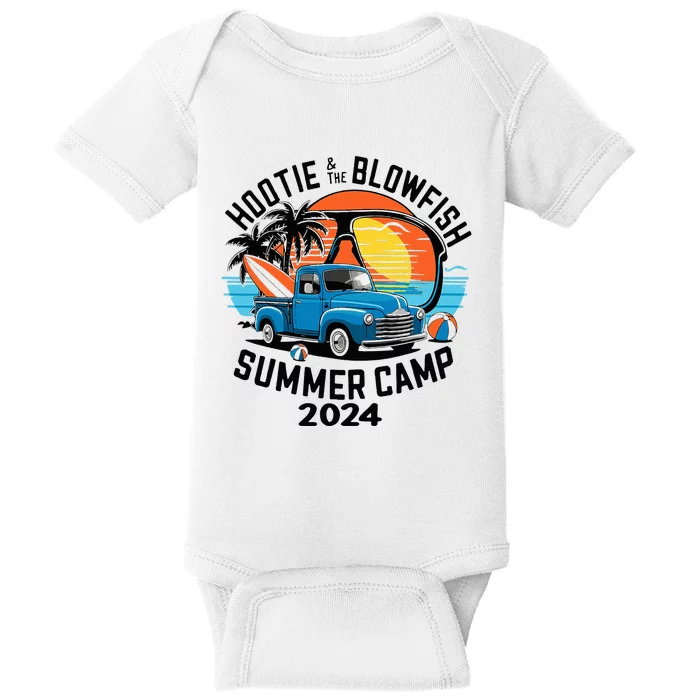 Hootie The Puffer Fish Summer 2024 Camping Adventure Baby Bodysuit