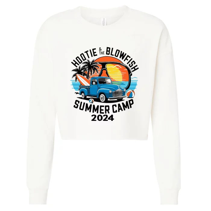 Hootie The Puffer Fish Summer 2024 Camping Adventure Cropped Pullover Crew