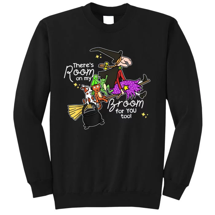 Halloween ThereS Room On My Broom For You Too Teacher Tall Sweatshirt