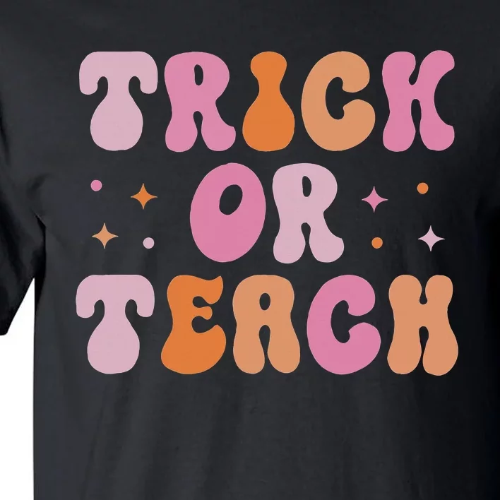 Halloween Teacher's Retro Groovy Trick or Teach Tall T-Shirt