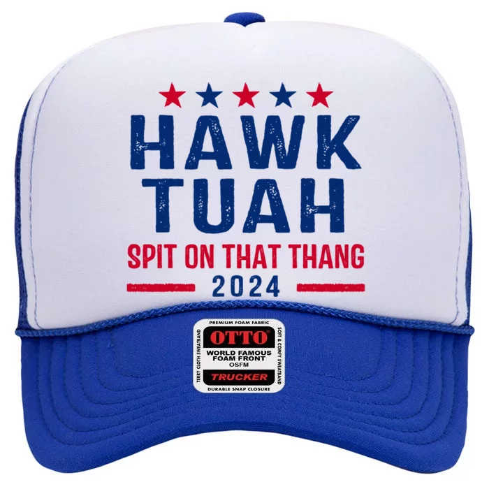 Hawk Tuah Retro 24 High Crown Mesh Trucker Hat