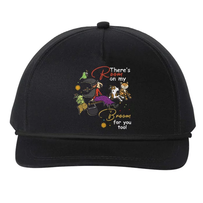 Halloween ThereS Room On My Broom For You Too Teacher Design Snapback Five-Panel Rope Hat